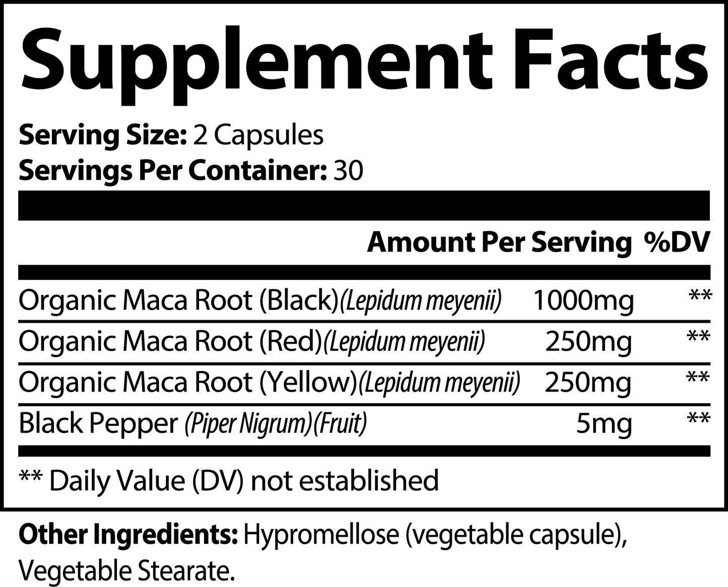 Maca Plus - with Organic Maca Root